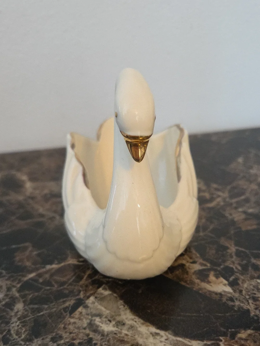 Vintage Lenox Swan Gold Trim Trinket Dish 5